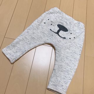 ザラキッズ(ZARA KIDS)のZARAbabie おしりプリントパンツ 74cm オフホワイト(パンツ)