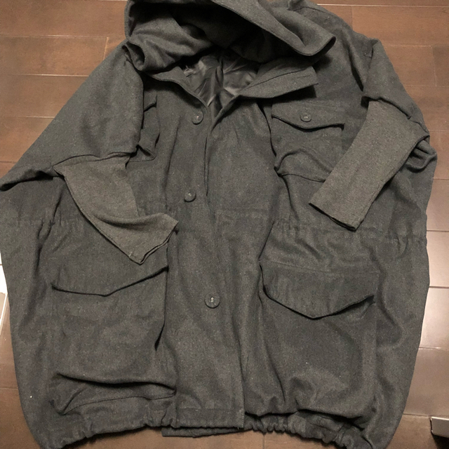antiqua(アンティカ)の専用    antiqua 袖リブコート レディースのジャケット/アウター(ロングコート)の商品写真