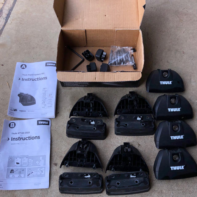 THULE - エクストレイル(T32) ルーフキャリア3133 取付キット THULE - エクストレイル(T32) ルーフキャリア3133 取付キット
