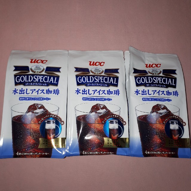 UCC(ユーシーシー)のUCC水出しアイス珈琲3パック（12袋） 食品/飲料/酒の飲料(コーヒー)の商品写真