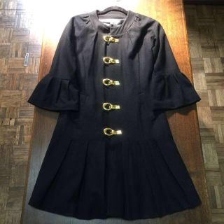 一部予約!】 クロエ Chloe ピーコート レディース34サイズ ネイビー