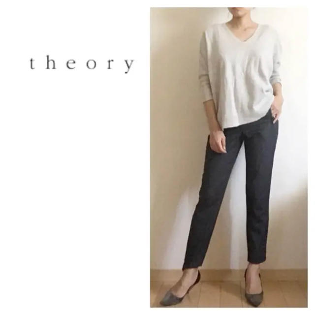 theory(セオリー)のtheory☆セオリー☆クロップドパンツ☆グレー☆スキニー レディースのパンツ(クロップドパンツ)の商品写真