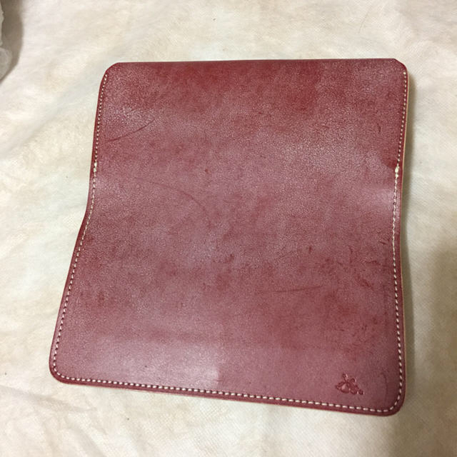 革蛸 極厚長財布 真蛸 ブライドルレザー レッド 未使用品