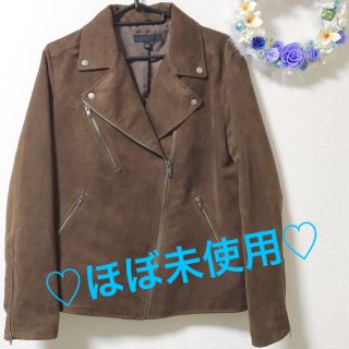 ユニクロ(UNIQLO)の♡ほぼ未使用♡スエードタッチライダース(ライダースジャケット)