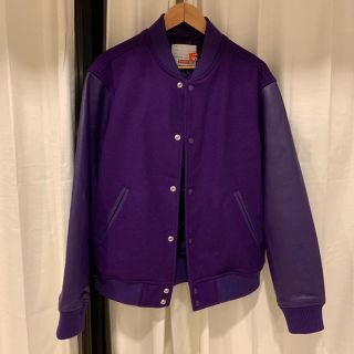 シュプリーム(Supreme)のMotion Logo Varsity Jacket Purple M(スタジャン)