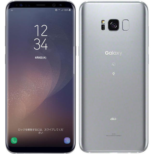 SAMSUNG(サムスン)のau SCV35 Galaxy S8+ シルバー 本体 ジャンク 純正ケース付き スマホ/家電/カメラのスマートフォン/携帯電話(スマートフォン本体)の商品写真