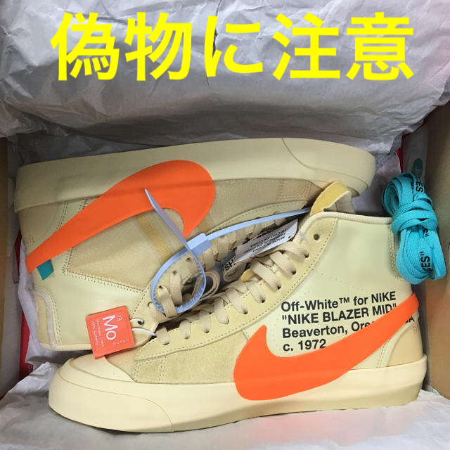 日本限定 The Nike - NIKE スニーカー 10 27cm Mid Blazer White Off スニーカー 日本限定 The Nike - NIKE スニーカー 10 27cm Mid Blazer White Off スニーカー