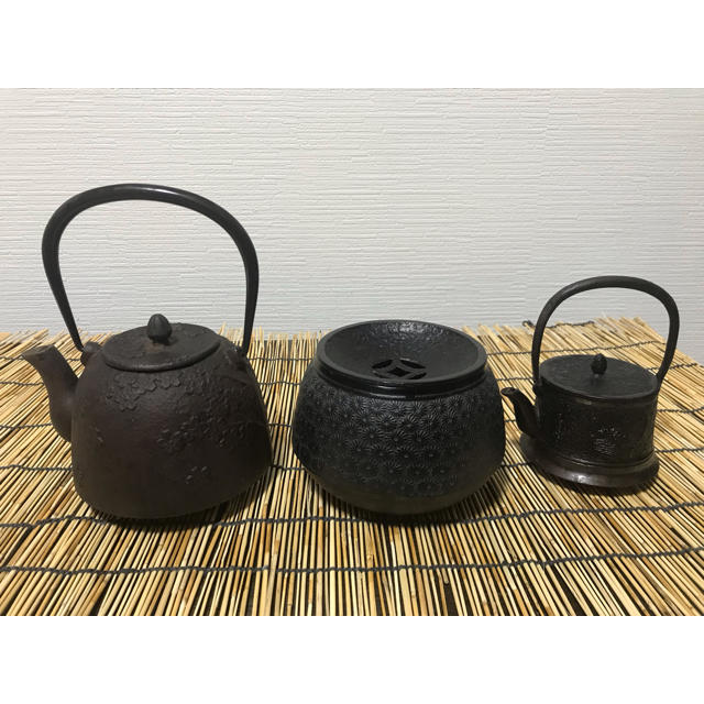 南部鉄瓶  南部鉄器  ３セット エンタメ/ホビーの美術品/アンティーク(金属工芸)の商品写真