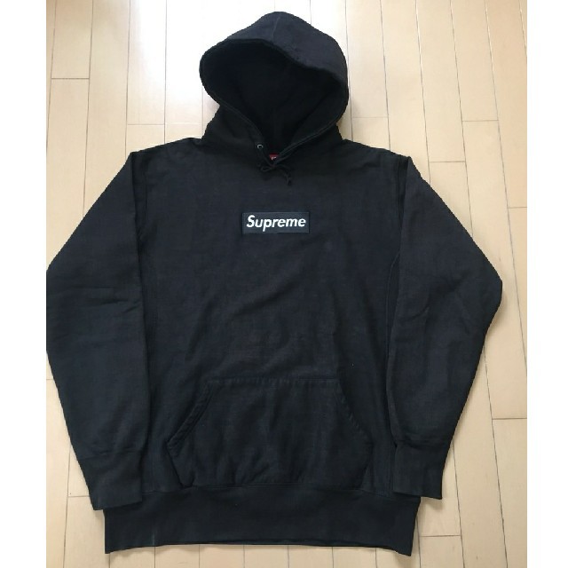 トップスsupreme box logoパーカー XL