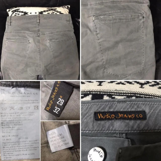 Nudie Jeans(ヌーディジーンズ)のNudie Jeans   khaki slim ［PEAT WORN］W29 メンズのパンツ(チノパン)の商品写真