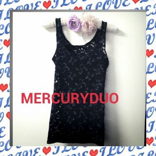 マーキュリーデュオ(MERCURYDUO)のMERCURYDUO♥レースタンクトップ(タンクトップ)