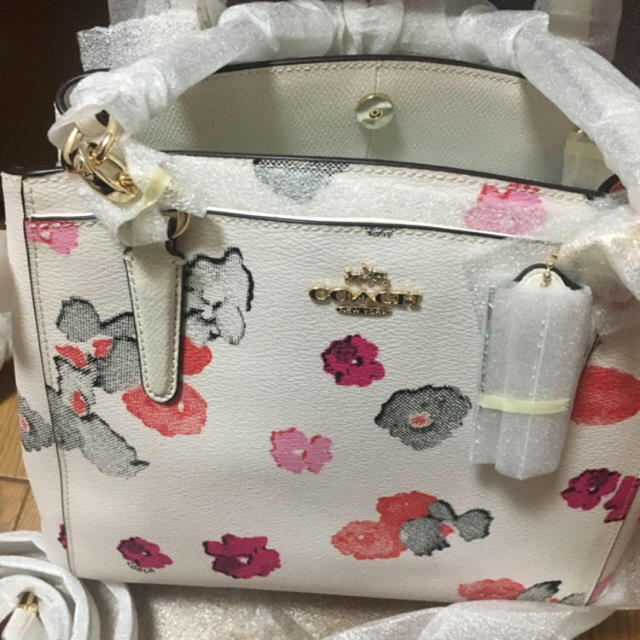 新品 coach  花柄ハンドバッグ