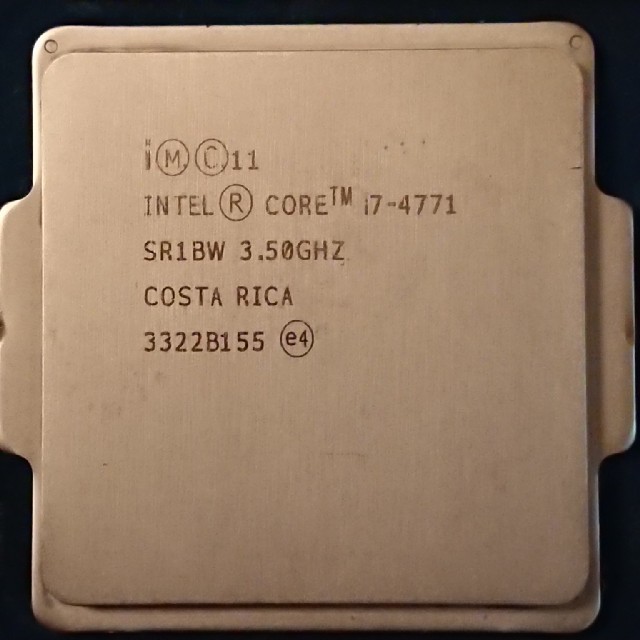 intel CORE i7-4771 3.5GHz　ファンセット　省電力