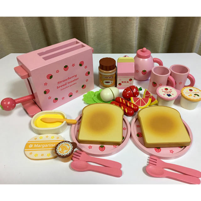 野いちご木のおままごと ☆ システムグリルキッチン キッズ/ベビー/マタニティのおもちゃ(知育玩具)の商品写真