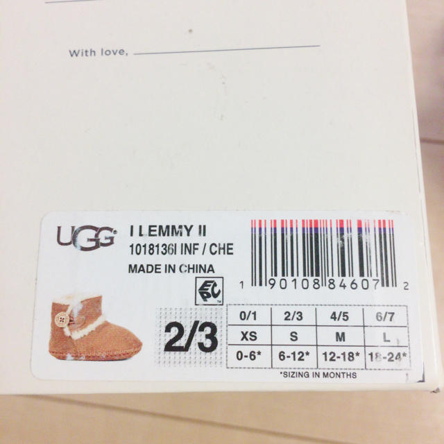 UGG(アグ)の♡UGG♡ ベビー ブーティー ブーツ ムートンLEMMY II(レミー II) キッズ/ベビー/マタニティのベビー靴/シューズ(~14cm)(ブーツ)の商品写真