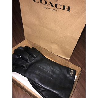 コーチ(COACH)のcoach レザー手袋 (手袋)