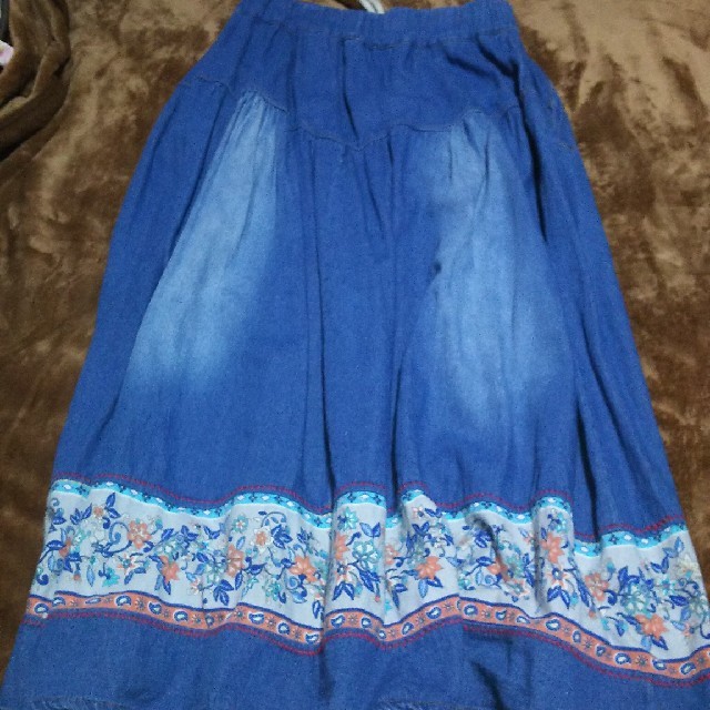 Favorite(フェイバリット)のみどりふぐ様専用柔らかデニム ティアードスカート レディースのスカート(ロングスカート)の商品写真