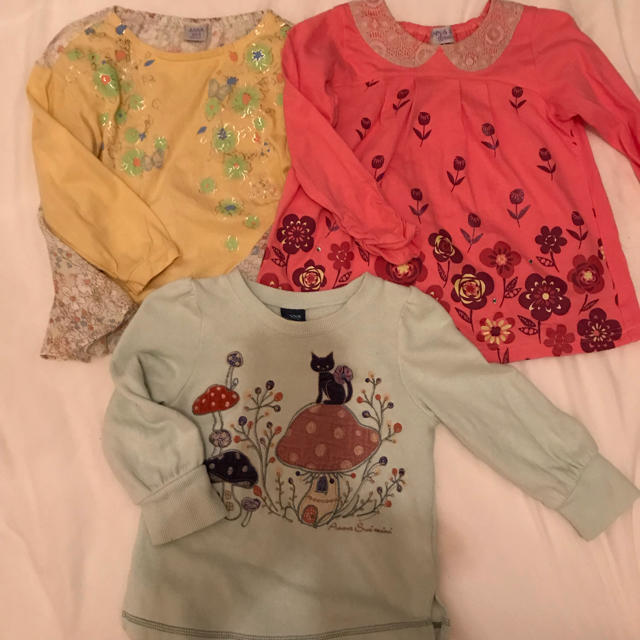 ANNA SUI mini(アナスイミニ)のアナスイミニ  100 トップス3点セット キッズ/ベビー/マタニティのキッズ服女の子用(90cm~)(Tシャツ/カットソー)の商品写真