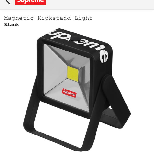 Supreme(シュプリーム)のSupreme Magnetic Kickstand Light  インテリア/住まい/日用品のライト/照明/LED(蛍光灯/電球)の商品写真