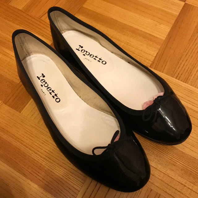 本革　レペット　バレエシューズ　フラット　セール値引き　repetto