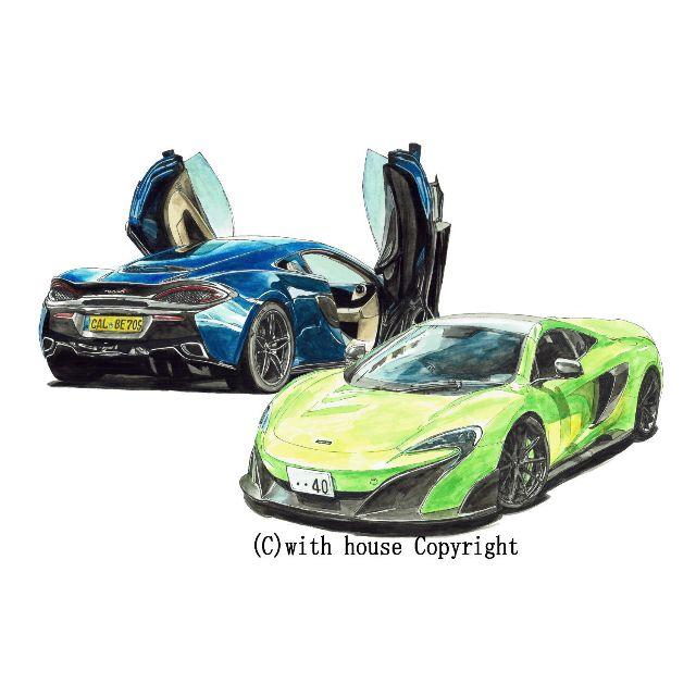 GC-935 Mclaren675/570限定版画直筆サイン額装●作家 平右ヱ門 1