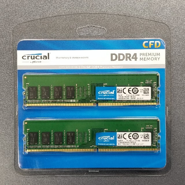 crucial DDR4 2400MHz 4GB×2 合計8GB 　新品未開封