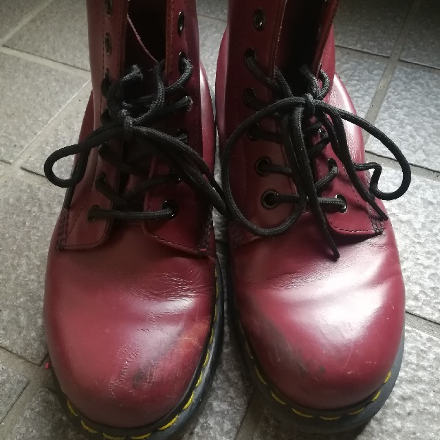 Dr.Martens(ドクターマーチン)のチェリーレッド レディースの靴/シューズ(ブーツ)の商品写真