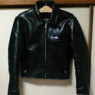 Bikers 牛革シングルライダースジャケット(ライダースジャケット)