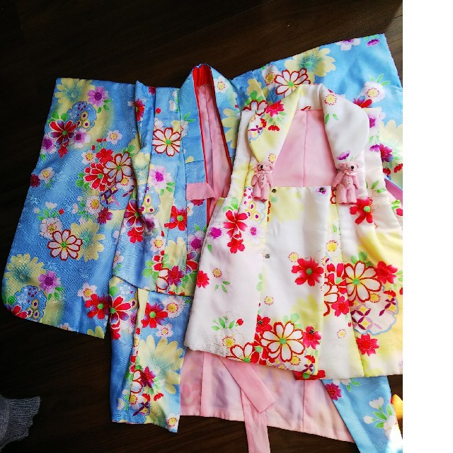 七五三★着物女の子二点セット キッズ/ベビー/マタニティのキッズ服女の子用(90cm~)(和服/着物)の商品写真