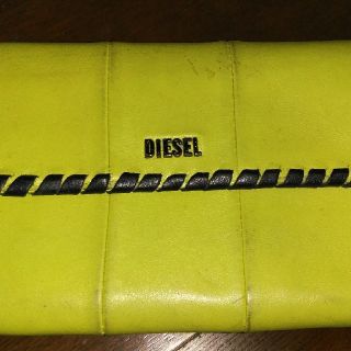 ディーゼル(DIESEL)のディーゼル長財布 リメイク品　 希少のイエロー(財布)