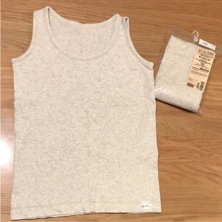 ムジルシリョウヒン(MUJI (無印良品))の無印 キッズ タンクトップ 130 2枚セット(下着)