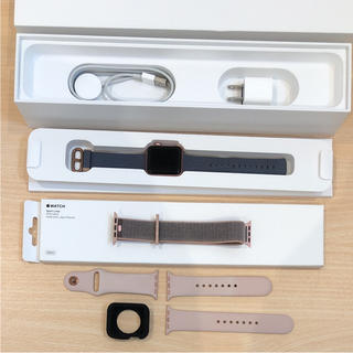 アップル(Apple)のApple Watch 2 ローズゴールド 38mm 純正バンド3本(腕時計(デジタル))