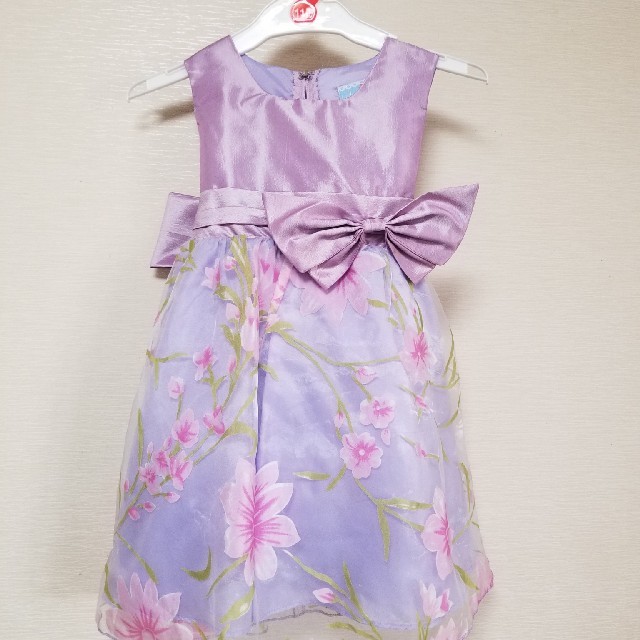 花柄ドレス　結婚式や発表会に キッズ/ベビー/マタニティのキッズ服女の子用(90cm~)(ドレス/フォーマル)の商品写真