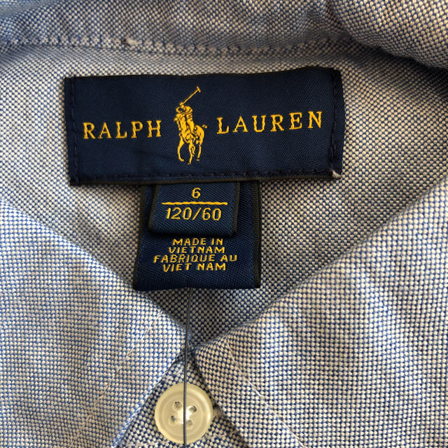 Ralph Lauren(ラルフローレン)のお値下げ価格♡RALPH LAUREN 長袖シャツ120cm キッズ/ベビー/マタニティのキッズ服男の子用(90cm~)(ブラウス)の商品写真