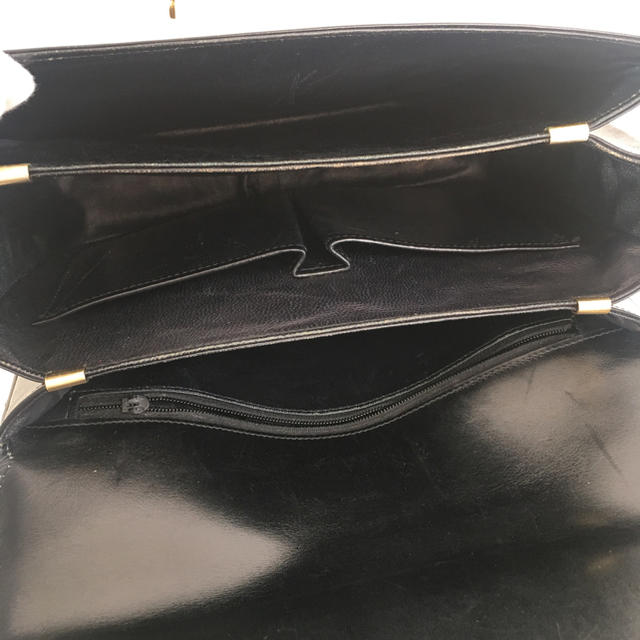 celine - 【オールドセリーヌ】肩掛け ショルダーバッグ 黒×金 レザー