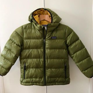 パタゴニア(patagonia)のパタゴニア ボーイズ ハイロフト ダウンセーター フーディ XS(ジャケット/上着)