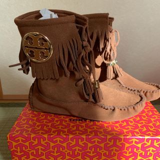 トリーバーチ(Tory Burch)のTORY BURCH フリンジブーツ(ブーツ)