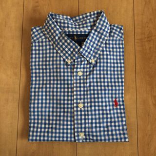 ラルフローレン(Ralph Lauren)のラルフローレン 水色シャツ 160cm 男子(ブラウス)