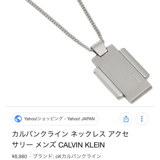 Calvin Klein(カルバンクライン)のカルバンクライン ネックレス 定価9000 メンズのアクセサリー(ネックレス)の商品写真