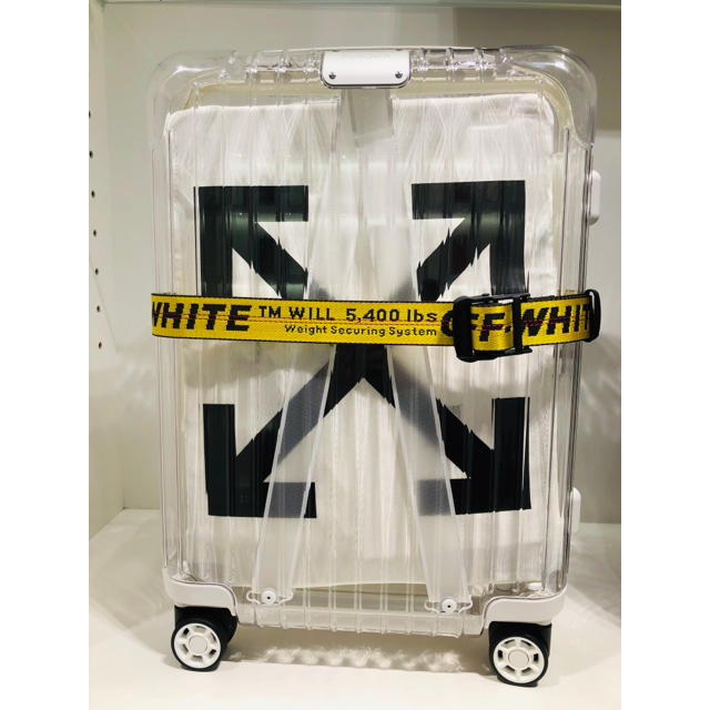 オフホワイト × リモワ OFF-WHITE × RIMOWA スーツケース 白 トラベルバッグ/スーツケース