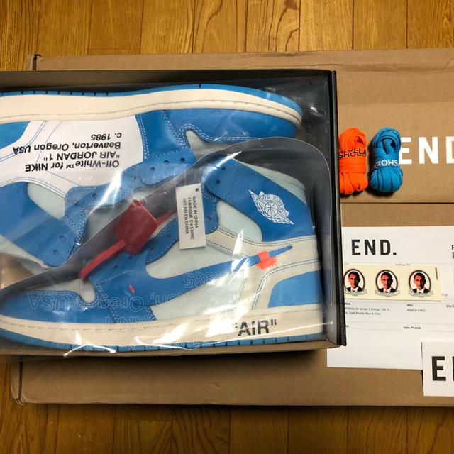 値引きする NIKE - 30cm UNC WHITE OFF 1 JORDAN AIR 100%正規品 スニーカー