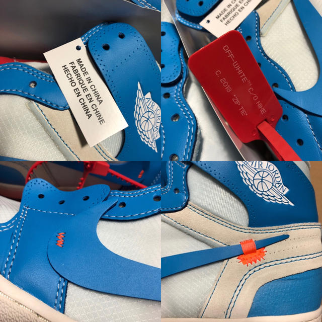 NIKE(ナイキ)の100%正規品 AIR JORDAN 1 OFF WHITE UNC 30cm メンズの靴/シューズ(スニーカー)の商品写真