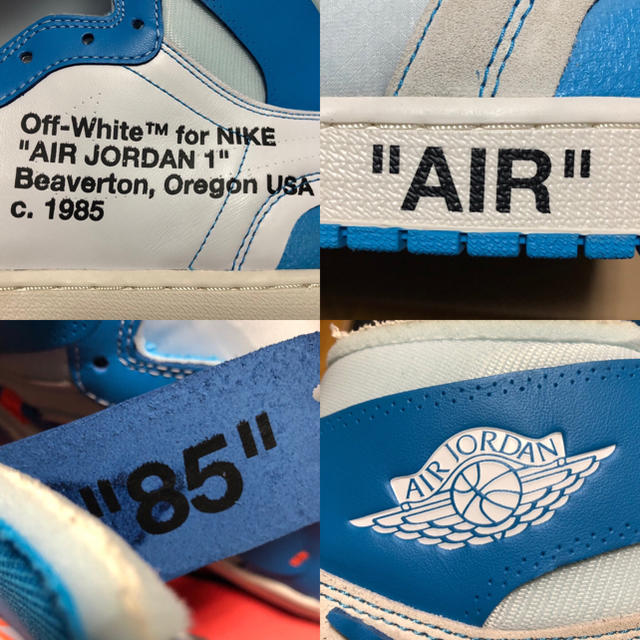 NIKE(ナイキ)の100%正規品 AIR JORDAN 1 OFF WHITE UNC 30cm メンズの靴/シューズ(スニーカー)の商品写真