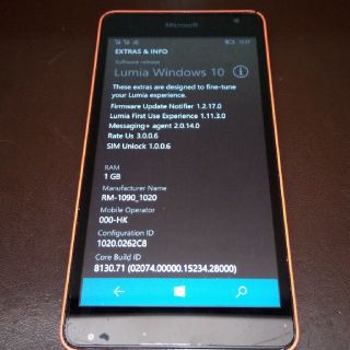 マイクロソフト(Microsoft)のWindowsPhone10  SIMフリー　MicrosoftLumia535(スマートフォン本体)