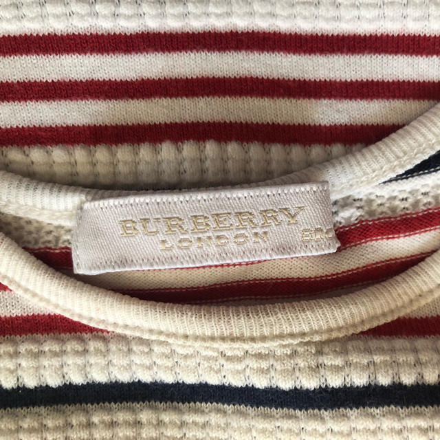 BURBERRY(バーバリー)のバーバリー  ボーダー カットソー Tシャツ  サイズ80 キッズ/ベビー/マタニティのベビー服(~85cm)(シャツ/カットソー)の商品写真