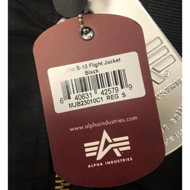 alpha(アルファ)のAlpha アルファー ブラック 新品未使用 メンズのジャケット/アウター(ナイロンジャケット)の商品写真