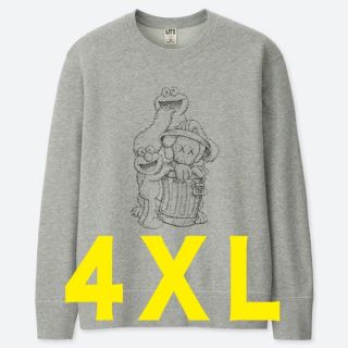 カウズ  スウェット  kaws  ユニクロ ステッカー付き 4XL