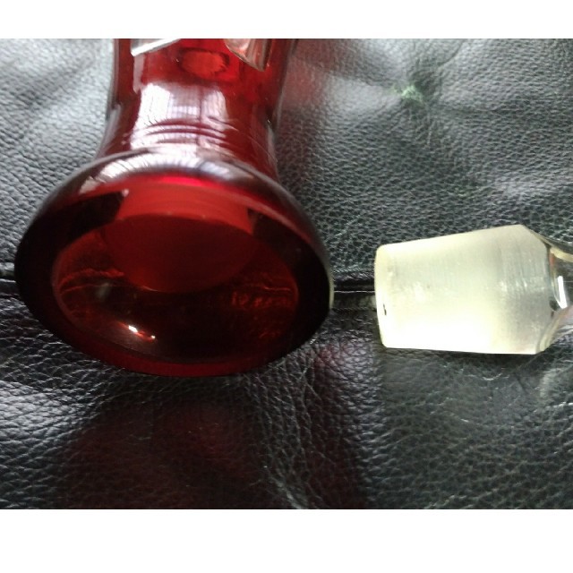 Baccarat by kojiperoh's shop｜バカラならラクマ - ボヘミアエッチング赤デキャンタクリスタルガラス2の通販 正規品人気