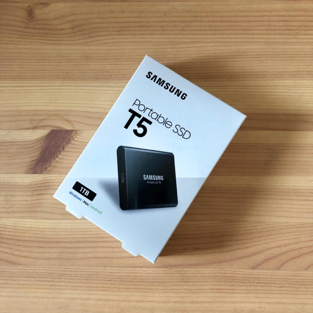 【新品】Samsung 外付けSSD T5 1TB USB3.1 Gen2対応新品未使用未開封保存環境