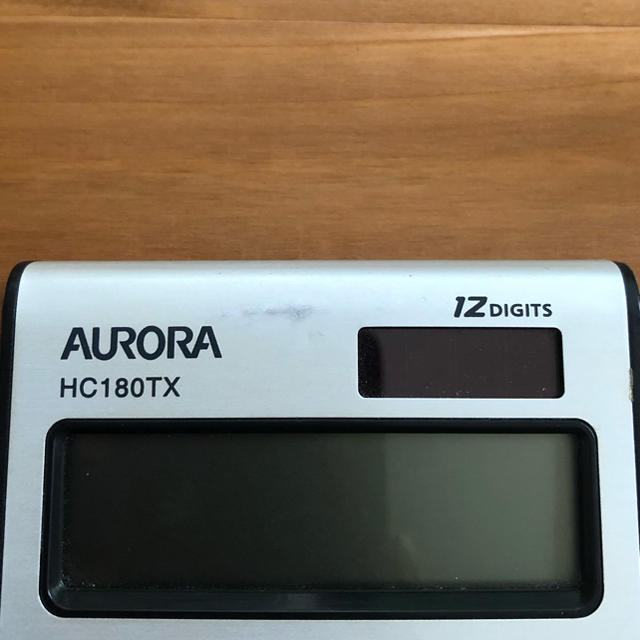 AURORA(アウロラ)の電卓 インテリア/住まい/日用品の文房具(その他)の商品写真